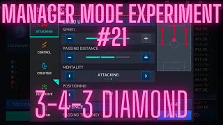 Manager Mode Experiment 343 Diamond EP21  FIFA Mobile [upl. by Zedekiah]