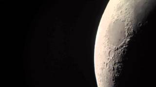 Waxing Crescent Moon Bushnell Voyager 6quot Dobsonian Telescope 786000 Sirius Plössl 10mm 125quot lens [upl. by Amii]