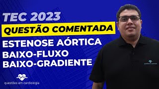 Estenose Aórtica LowFlow LowGradient  Questão comentada TEC 2023 [upl. by Nnyleuqaj]