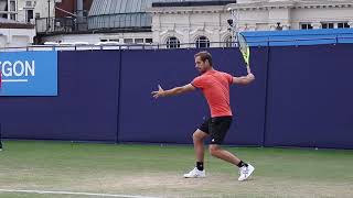 Richard Gasquet FOREHAND in Slow Motion BACK and FRONT view [upl. by Rosenblast]