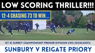 CAN WE DEFEND 72 Surrey Championship GW3  Sunbury v Reigate Priory [upl. by Oirramed]