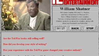 IE 16 Interview with William Shatner 1995 Tekwar [upl. by Royd]