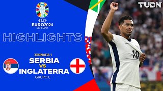 HIGHLIGHTS  Serbia vs Inglaterra  UEFA EURO 2024  J1  TUDN [upl. by Lura]