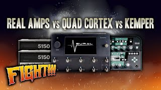 REAL AMPS VS QUAD CORTEX VS KEMPER COMPARISON [upl. by Igic]