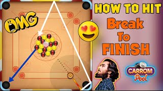 🌟Carrom pool🌟Best 6 Break To Finish🔥Hard trick shots Indirect gameplay 😱 OMG  Must Watch [upl. by Sibley]