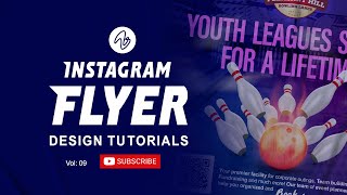 Instagram Flyer Design Tutorials stepbystep Vol 09 [upl. by Filip90]