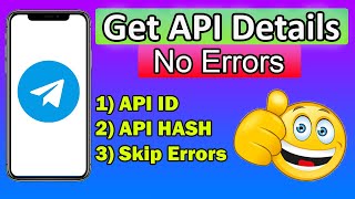 How to get API ID amp API HASH of a Telegram Account  No Errors  By Bemro [upl. by Elinnet]