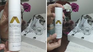 واقي شمسي مزيل للبقع والتصبغات لجميع انواع البشرة وبالخصوص البشرة الحساسة actinica lotion [upl. by Cullan]