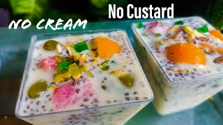 Easy Sago Dessert  Fruit Dessert Recipe होली रमजान स्पेशल [upl. by Qahsi]