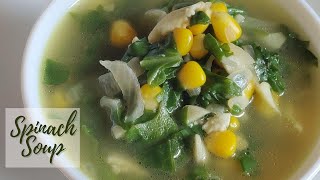 Spinach Soup  Green Soup  Healthy Soup Recipe [upl. by Fairleigh895]