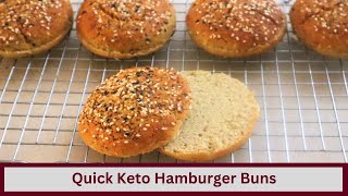 Quick and Easy Keto Hamburger Bun Update Nut Free and Gluten Free [upl. by Philipines]