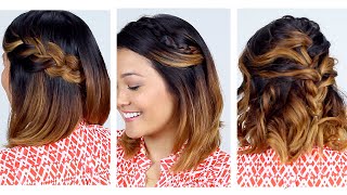 3 Easy Short Hair Hairstyles [upl. by Atworth]