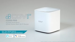 COVR1100 AC1200 Dual Band Mesh WiFi Router  DLink [upl. by Akinuahs]