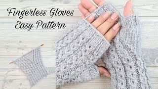 How to Knit Fingerless Gloves Easy For BeginnersMock Cable StitchStep by Step TutorialUrduHindi [upl. by Yeniffit]