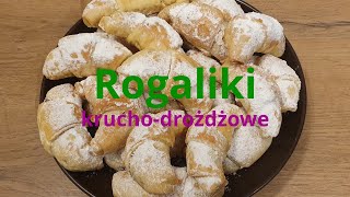 Najlepsze rogaliki krucho  drożdżowe 🥐🥐  agatabodkuchni [upl. by Thisbee469]