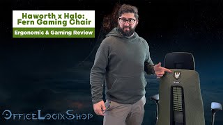 Haworth x Halo Fern Gaming Chair Review CHAIR GIVEAWAY [upl. by Aldwin]