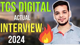 Latest TCS Digital Interview Experience 2024  Actual TCS Digital Interview Questions Asked [upl. by Lankton]