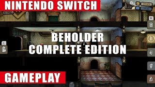 Beholder Complete Edition Nintendo Switch Gameplay [upl. by Awjan]