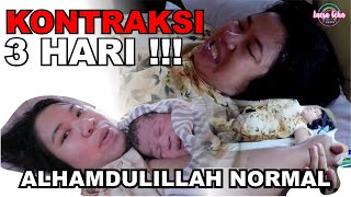 PERJUANGAN MELAHIRKAN NORMAL  ANAK PERTAMA MOMENT MENGHARUKAN [upl. by Kannav]