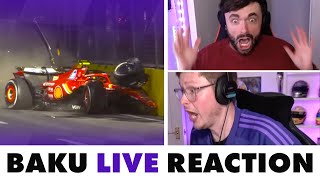 Our LIVE Reaction to a CRAZY Azerbaijan GP [upl. by Monte961]