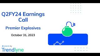 Premier Explosives Earnings Call for Q2FY24 [upl. by Jarret]