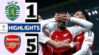 Sporting Cp vs Arsenal 15 Extended Highlights  Champions League [upl. by Godard]