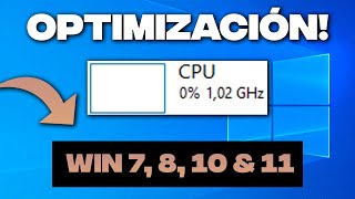 ¡Optimización compatible con Windows 7 8 10 amp 11 — RENDIMIENTO [upl. by Ymmat436]