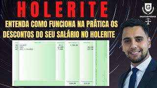 Holerite Entenda como funciona na prática os descontos do seu salário no holerite [upl. by Diogenes517]