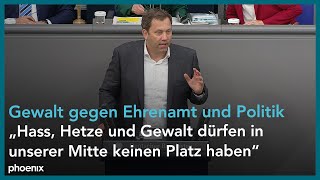 Aktuelle Stunde zu Gewalt gegen Ehrenamt und Politik  17052024 [upl. by Bruckner939]