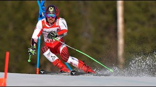 WORLD CUP SKI RACERS SLALOM TRAINING 10 [upl. by Anirtap407]