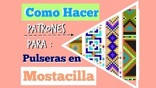 Como Hacer Patrones Para Pulseras En Mostacilla  Lejarevalo [upl. by Rosalinda]