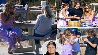 Charlie Sheen’s exes Denise Richards and Brooke Mueller put on united front while filming show [upl. by Marga168]