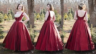 Making a 1950s Evening Gown  Vogue 191 [upl. by Ettenahs]