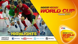 Austria vs Poland  Highlights Mens Indoor Hockey World Cup 2015 Germany QuarterFinal [upl. by Analahs]