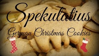 Spekulatius German Christmas Cookies  Vlogmas Day 15 [upl. by Ahtennek]