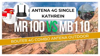 Antena 4G Single Kathrein Combo MR100 VS MB110 [upl. by Annaert]