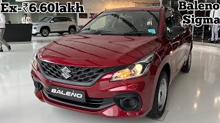 Baleno SigmaBase Model  Maruti Suzuki  Detailed Review  All Features  Price  Rishabh Singh [upl. by Fortunna720]