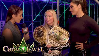 Liv Morgan states her case as greatest Womens World Champion Crown Jewel 2024 exclusive [upl. by Rojas91]