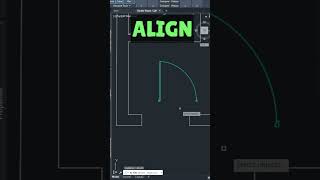 ALIGN Command Align or scale objects fastershorts tutorialautocad autodesk cad autocadtips [upl. by Llevrac]