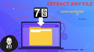 HOW TO EXTRACT ANY FILE USING 7ZIP OR WIN RAR IN 2024 100WORKING 😱😱🔥 [upl. by Neilson]