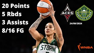 Gabby Williams 20 Points vs Las Vegas Aces  WNBA Playoffs 2024 [upl. by Lanni]