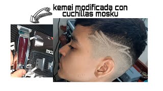 kemei sim a detailer modificada con cuchilla mosku zero gap [upl. by Halima722]