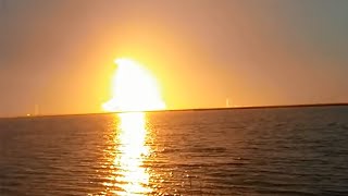 Antares Rocket Orb3 explodes Wallops Island VA [upl. by Lumbye]