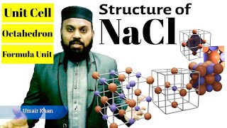 Unit Cell structure of NaCl full concept and drawing tricks octahedron FCC geometry [upl. by Alia]