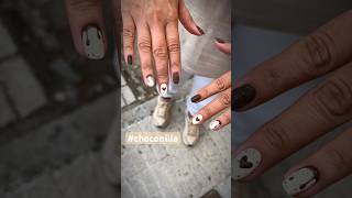 Chocolate y Vainilla🤎 choconails chocolate vainilla nailart uñasotoño [upl. by Tamara436]