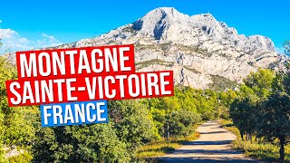 MONTAGNE SAINTEVICTOIRE  FRANCE Croix de Provence in 4K [upl. by Anavoj]