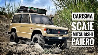 Carisma SCA1E Mitsubishi Pajero Custom build RC Crawler [upl. by Nrehtak]