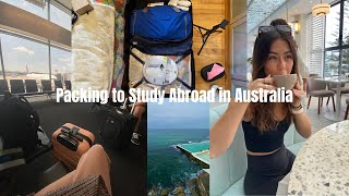 Pack with me  Studying abroad in Australia [upl. by Ellinnet]