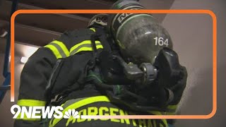 110 stories Colorado firefighters honor those lost on 911 attacks with stair climb [upl. by Nivanod]