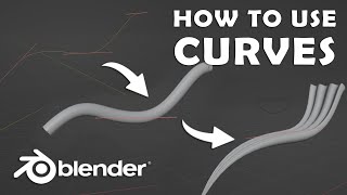 How to use Curves in Blender 42 Tutorial [upl. by Nhguavad]